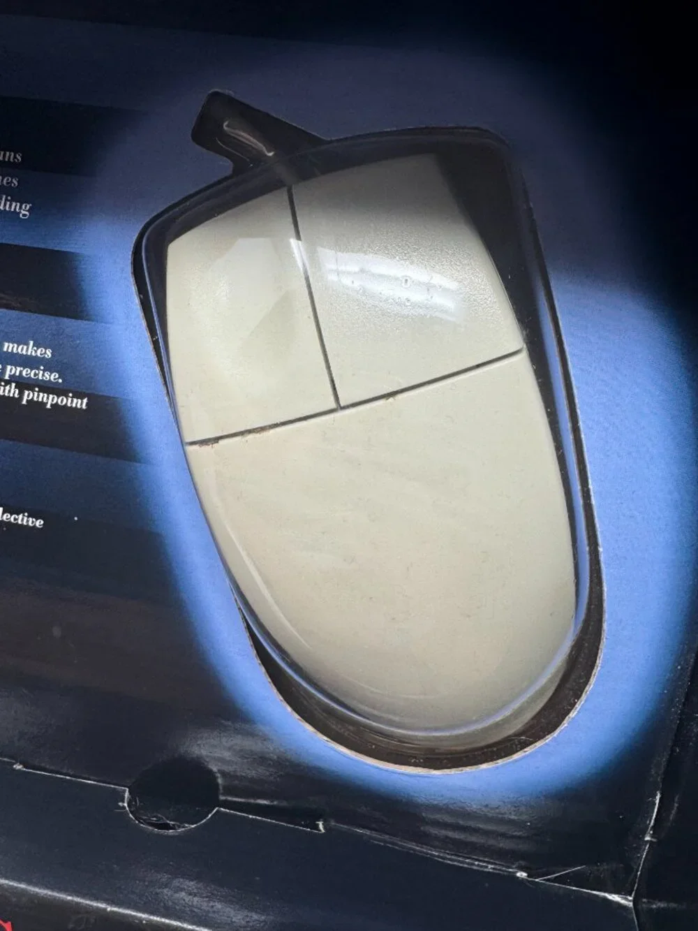 Vintage IBM Optical Scroll Mouse USB PS/2 Adapter NOS Open Box